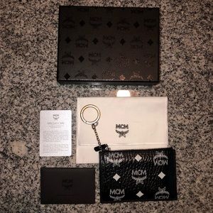 Mcm Handbags Black Mcm Key Pouch MCM World Wide KEY POUCH IN